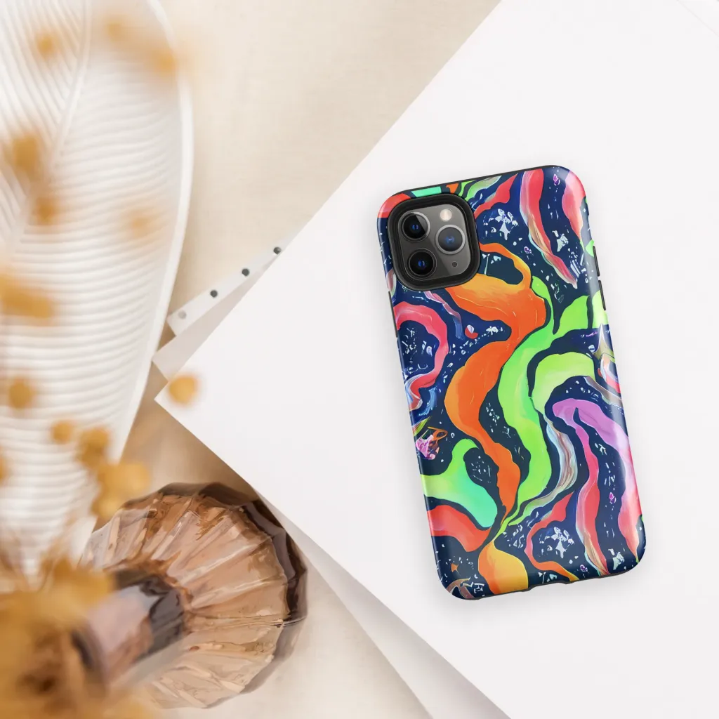Psychedelic Flow on Tough Case for iPhone® — Front