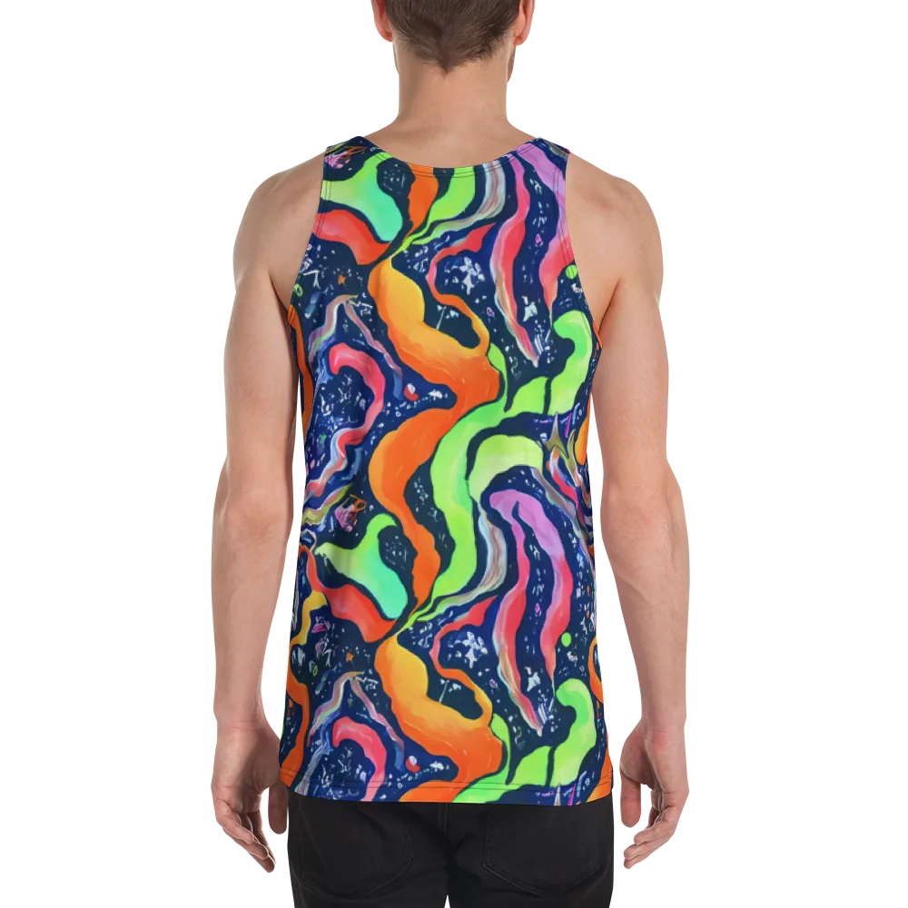 Psychedelic Flow on Men's Tank Top — Back