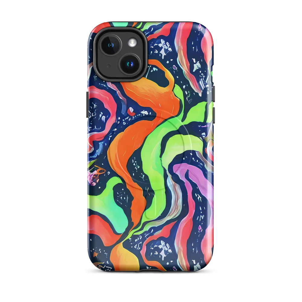 Psychedelic Flow on MagSafe Tough Case for iPhone® — Front