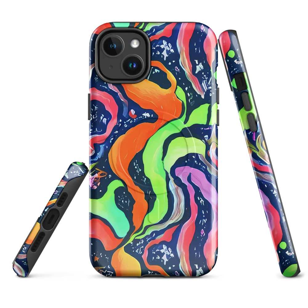 Psychedelic Flow on MagSafe Tough Case for iPhone® — Front
