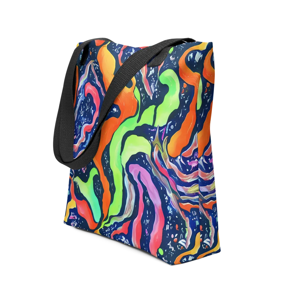 Psychedelic Flow on Tote Bag — Front