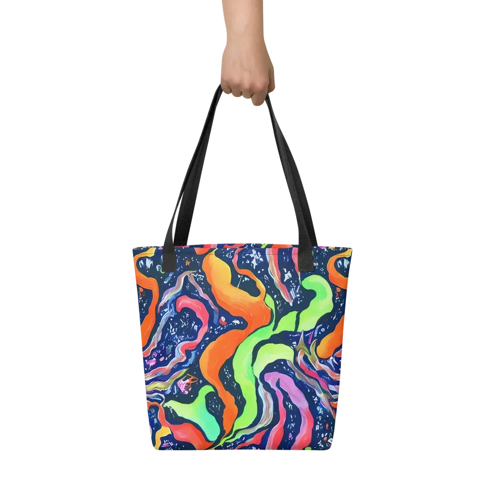 Psychedelic Flow on Tote Bag — Front