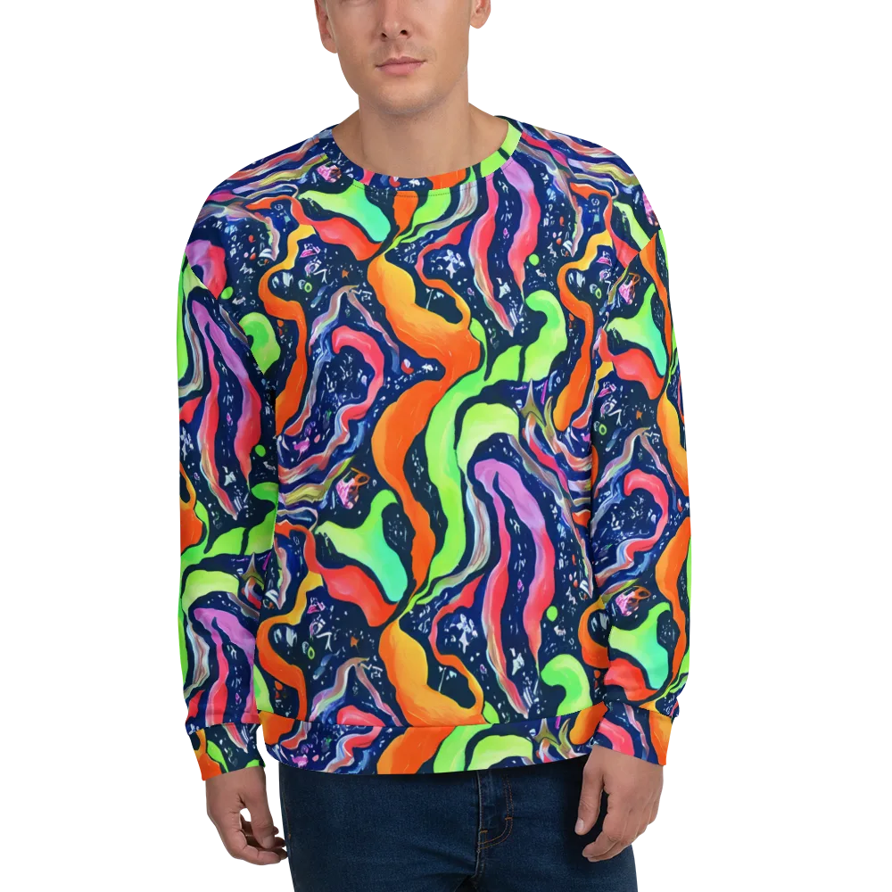 Psychedelic Flow on Sweatshirt — Front