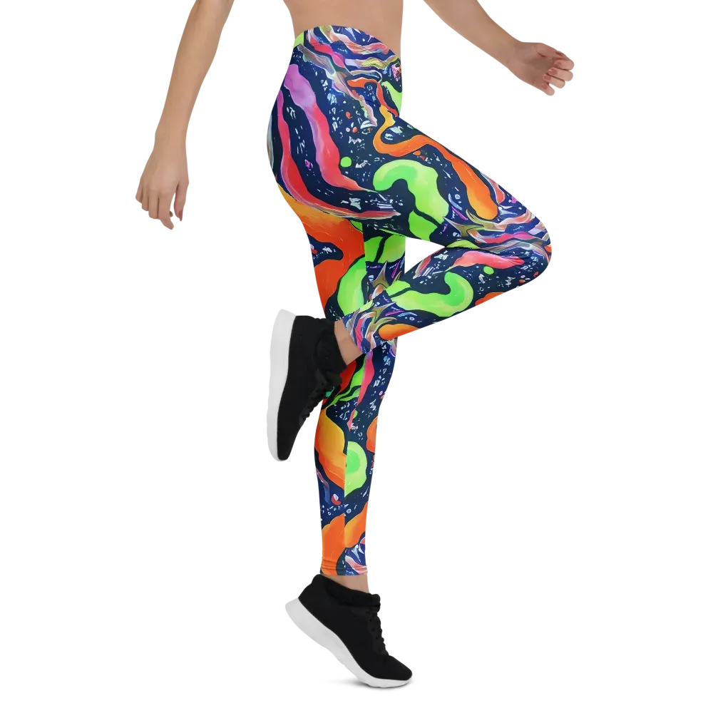 Psychedelic Flow on Leggings — Right