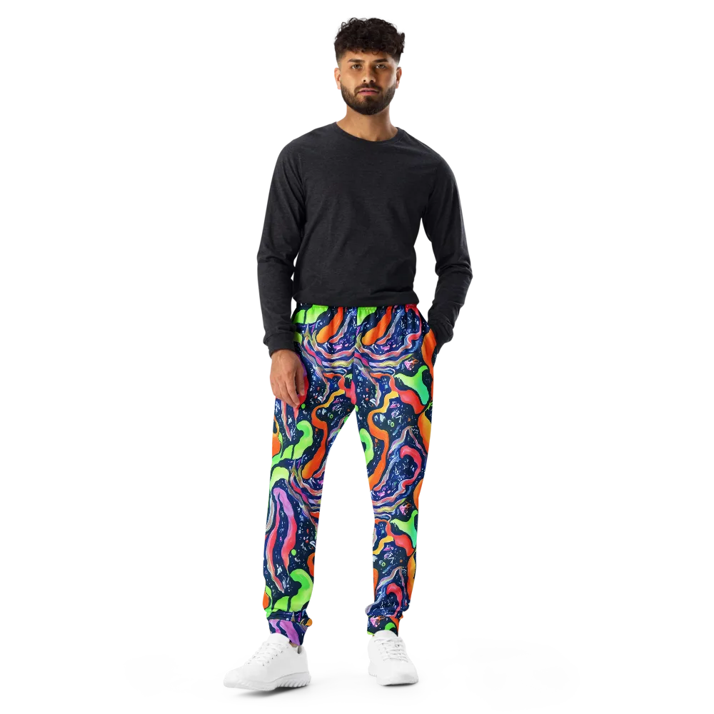 Psychedelic Flow on Men's Joggers — Front