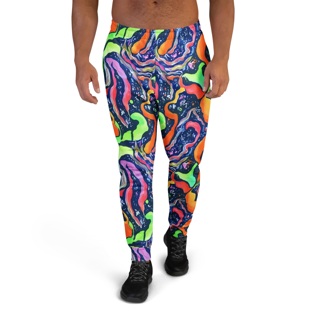 Psychedelic Flow on Men's Joggers — Front