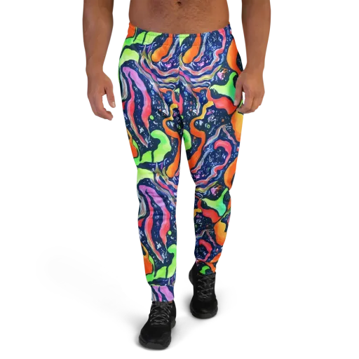 Psychedelic Flow on a Men's Joggers