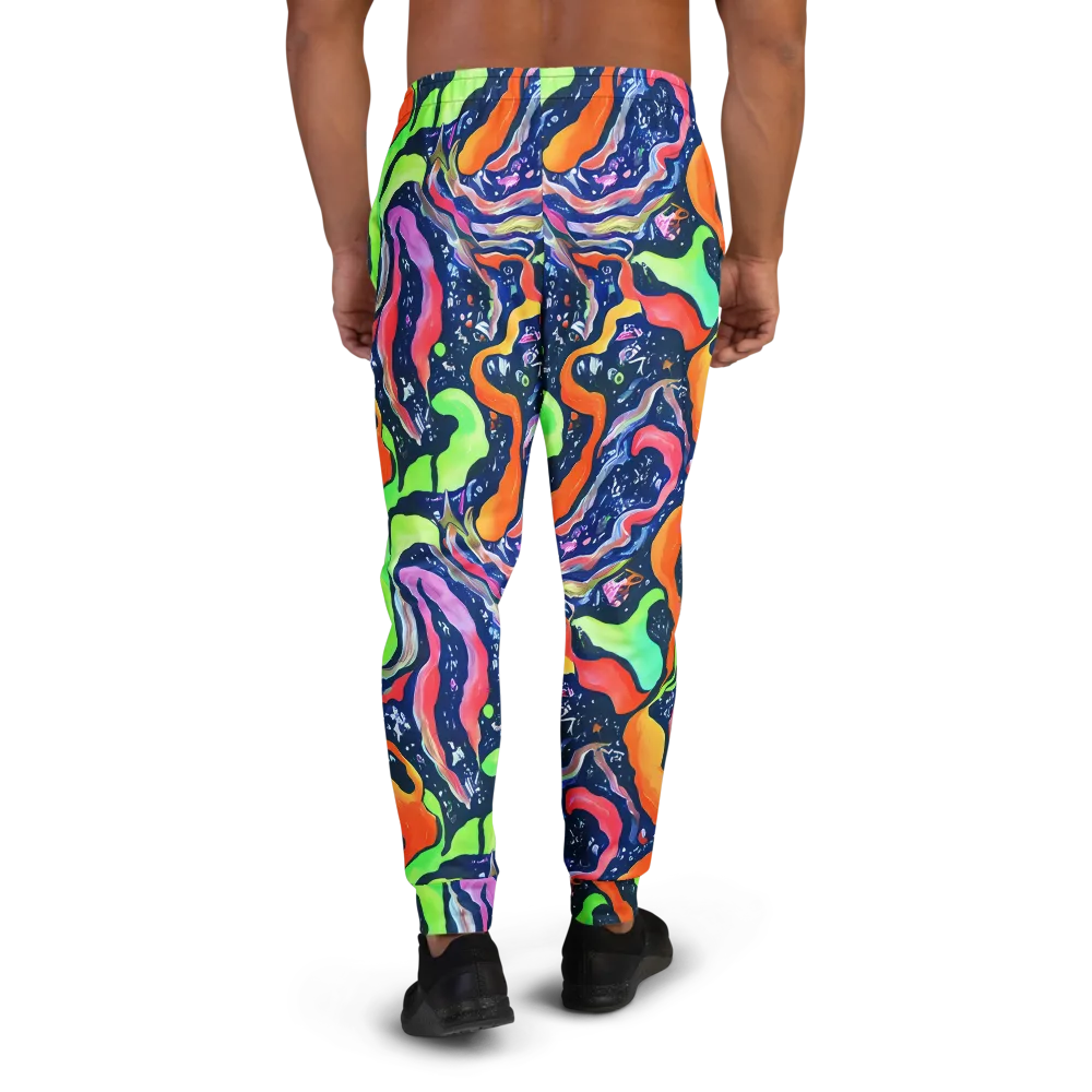 Psychedelic Flow on Men's Joggers — Back