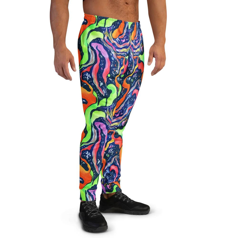 Psychedelic Flow on Men's Joggers — Right