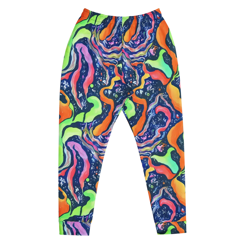 Psychedelic Flow on Men's Joggers — Front