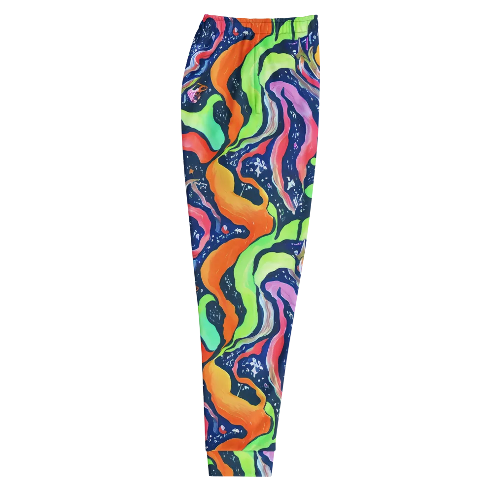 Psychedelic Flow on Men's Joggers — Right