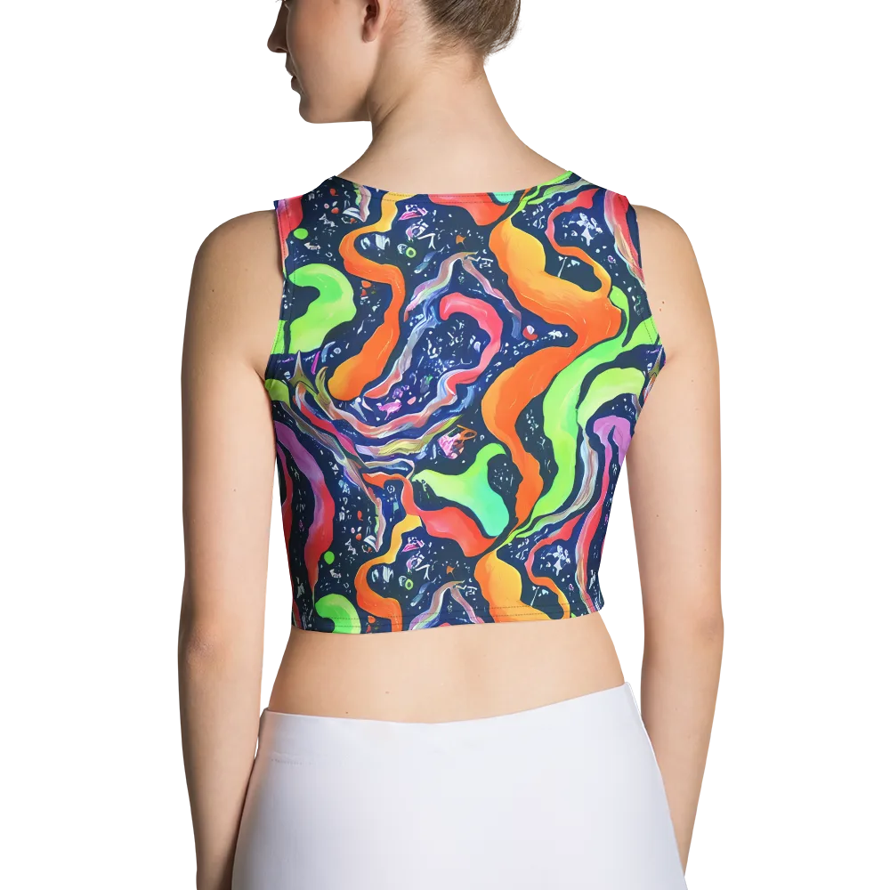Psychedelic Flow on Crop Top — Back
