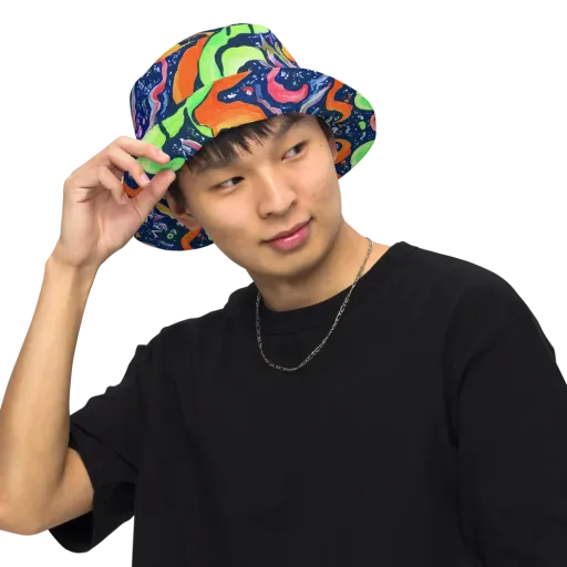 Psychedelic Flow on a Reversible Bucket Hat