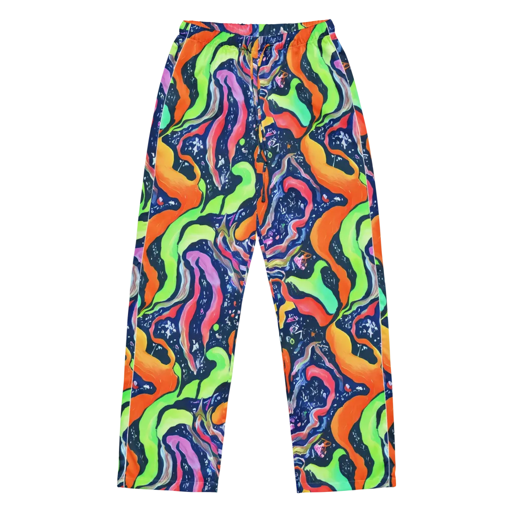 Psychedelic Flow on Women's Pajama Pants — Front