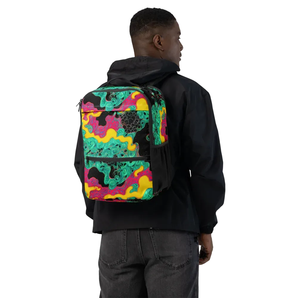 Electric Malachite on Utility Backpack — Back