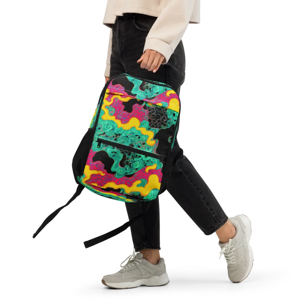 Electric Malachite on Utility Backpack — Front
