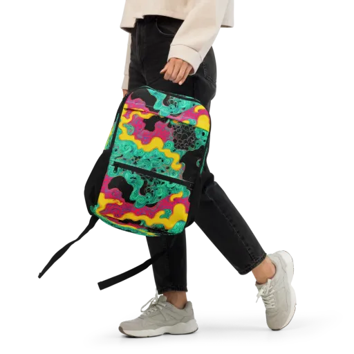 Electric Malachite on a Utility Backpack