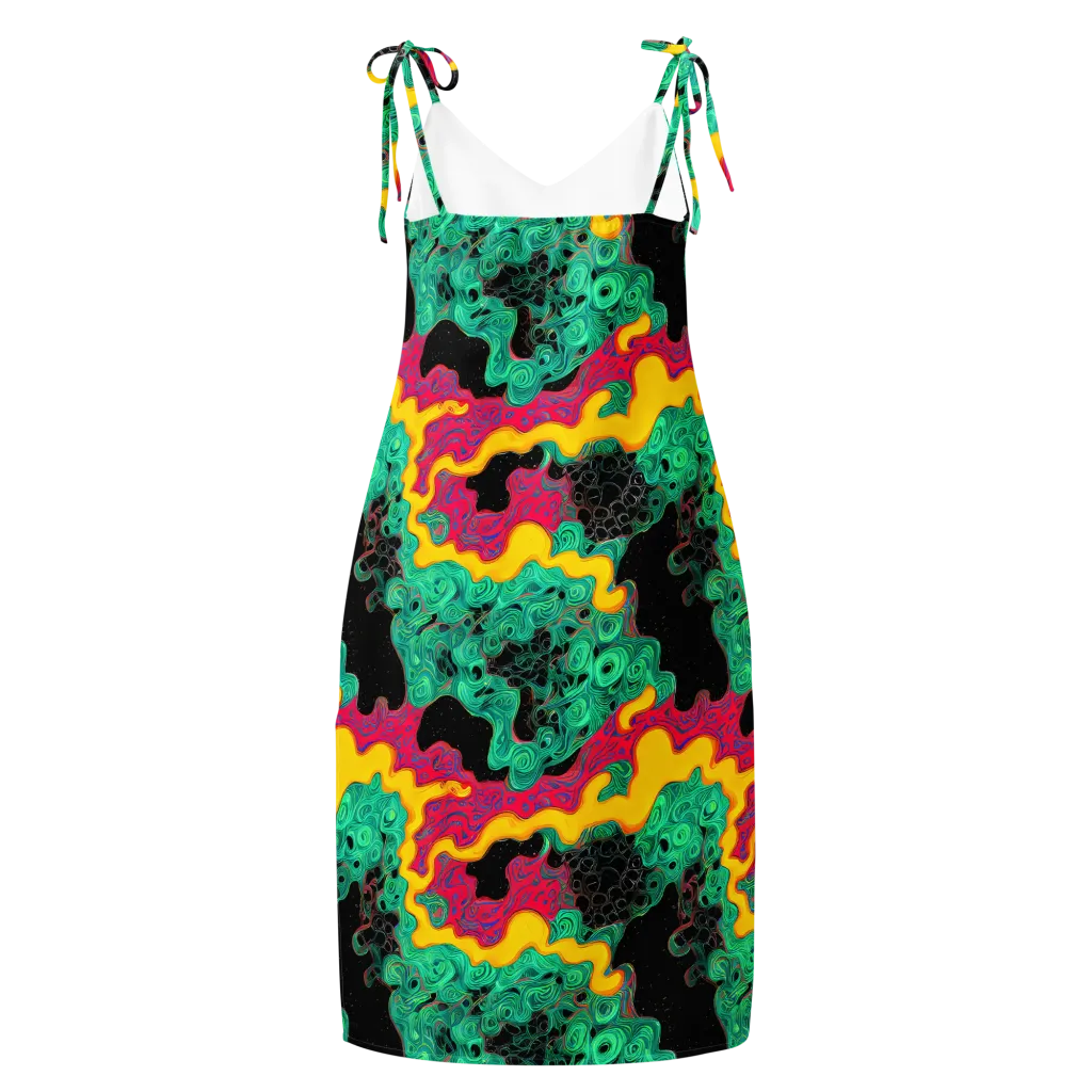 Electric Malachite on Slip Dress — Back