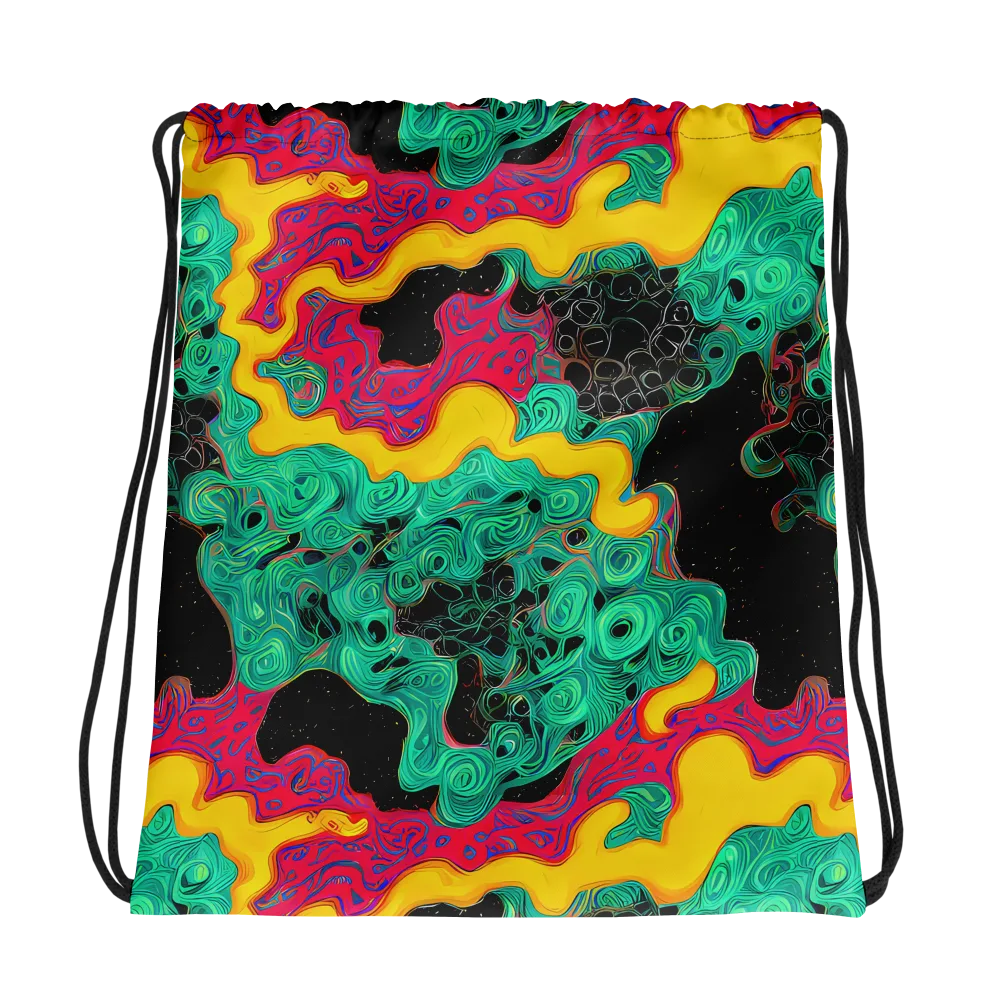 Electric Malachite on Drawstring Bag — Photo