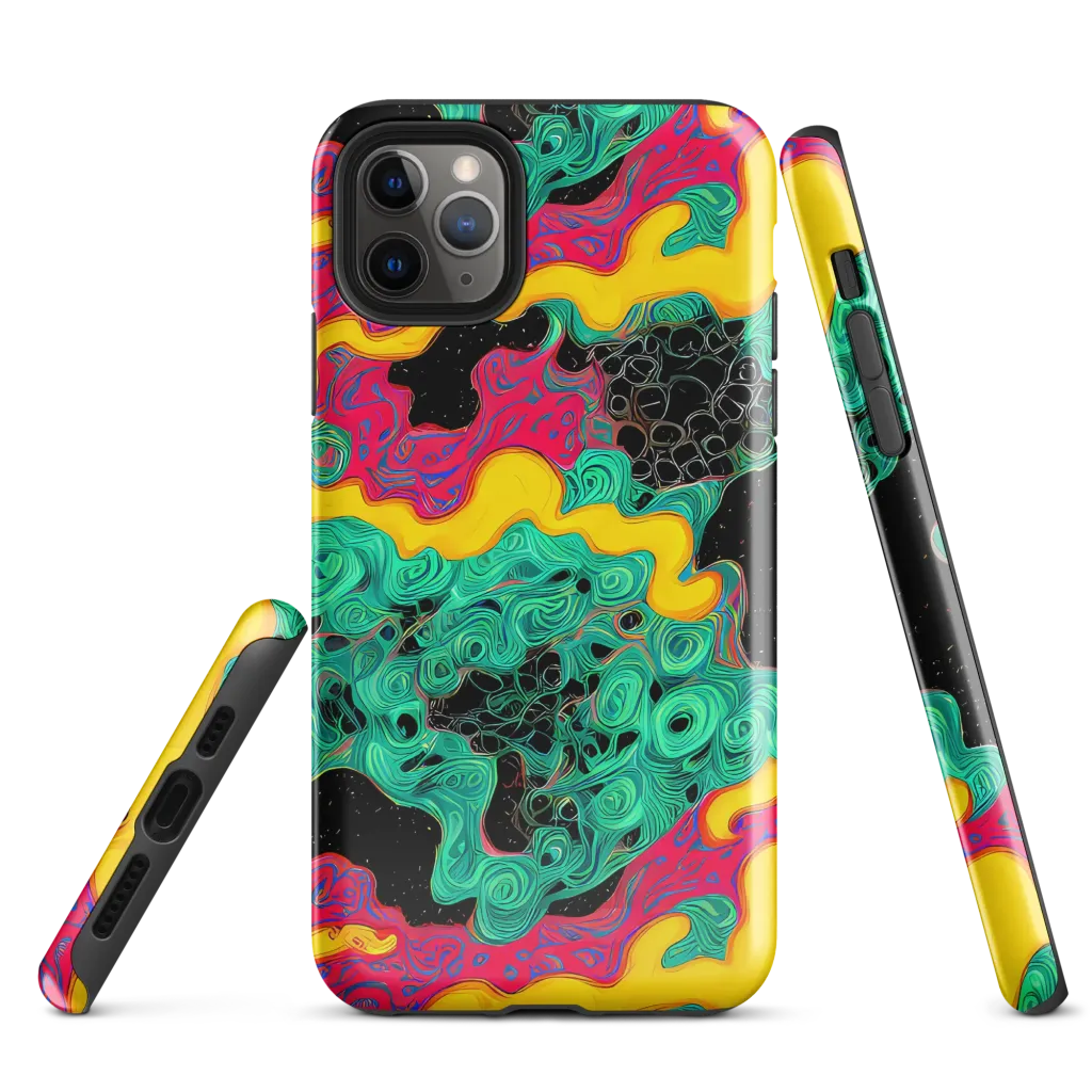 Electric Malachite on Tough Case for iPhone® — Front