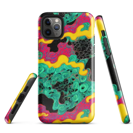 Electric Malachite on a Tough Case for iPhone®