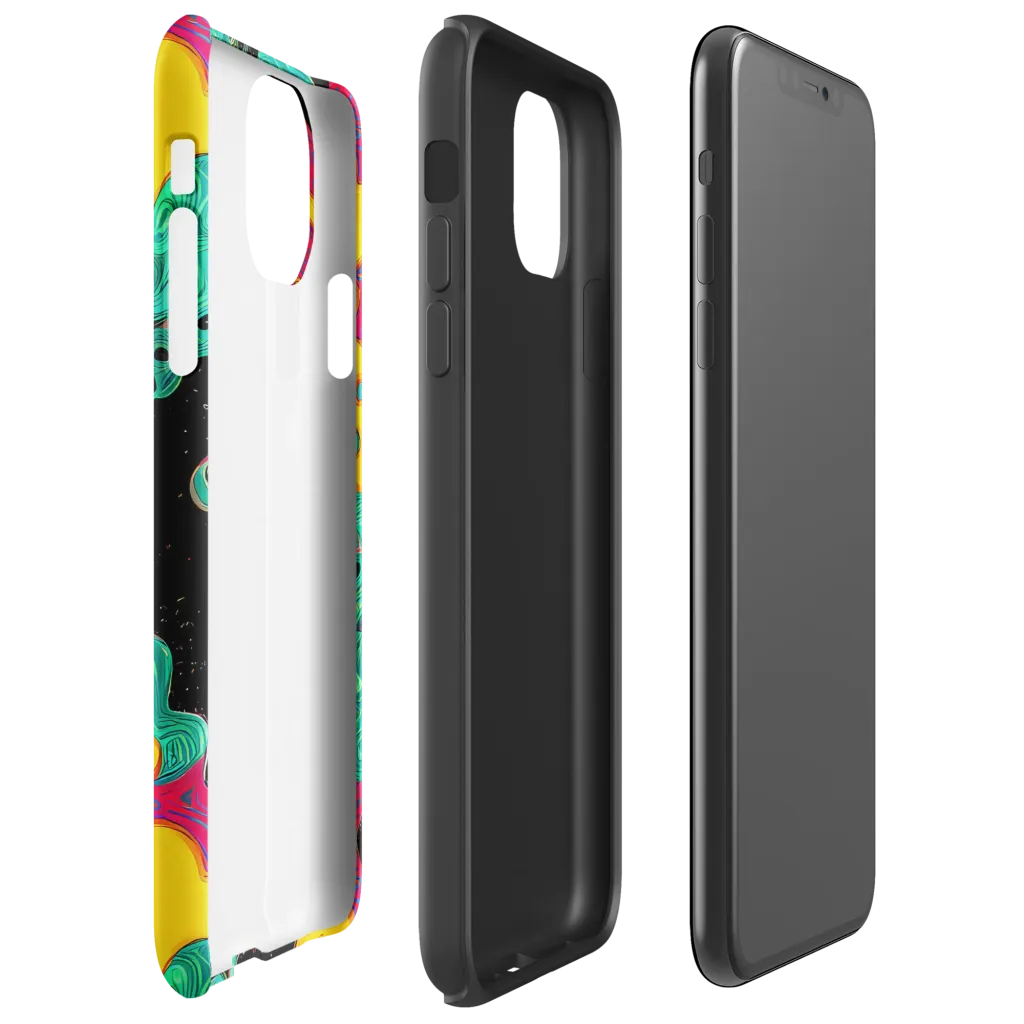 Electric Malachite on Tough Case for iPhone® — Right