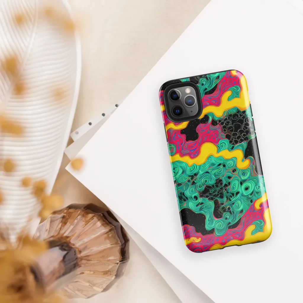 Electric Malachite on Tough Case for iPhone® — Front