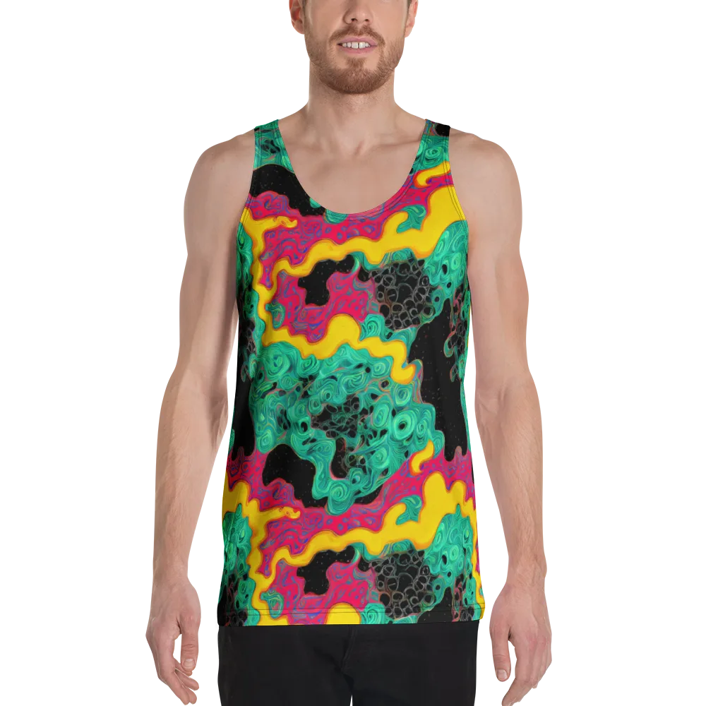 Electric Malachite on Men's Tank Top — Front