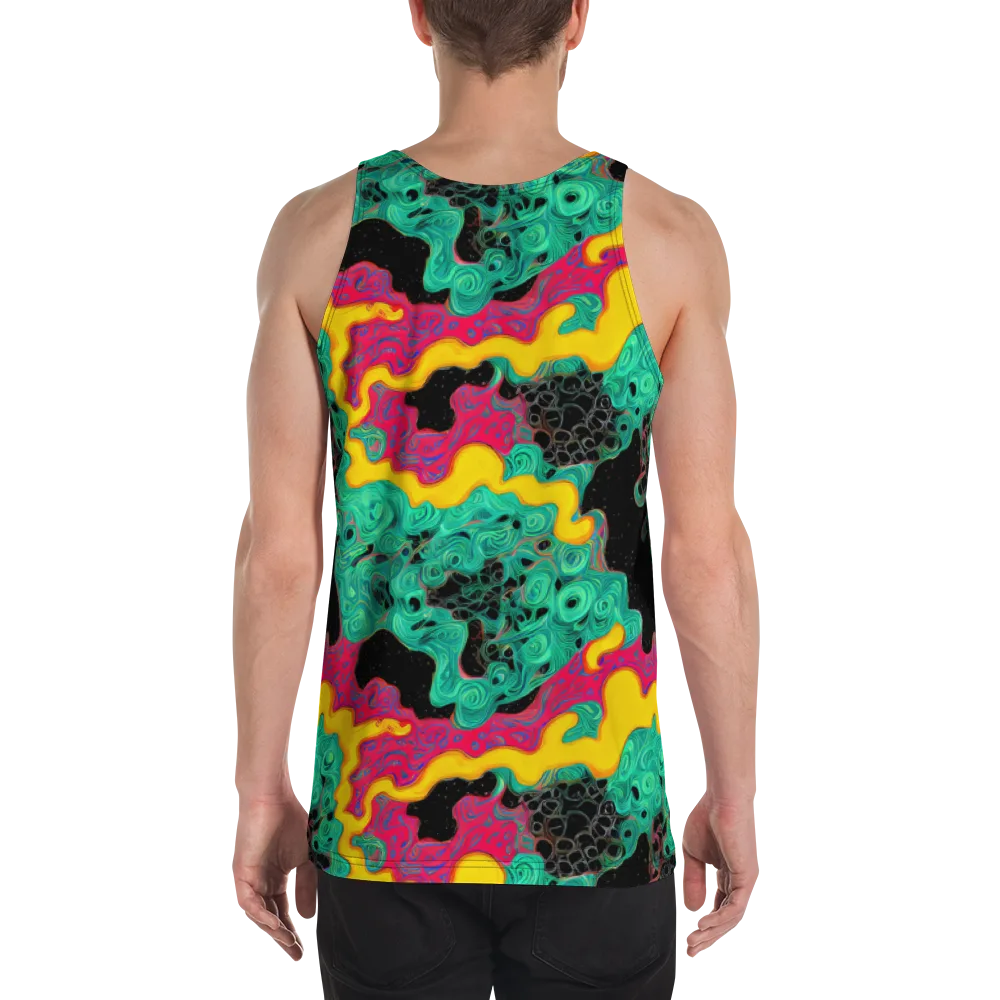 Electric Malachite on Men's Tank Top — Back