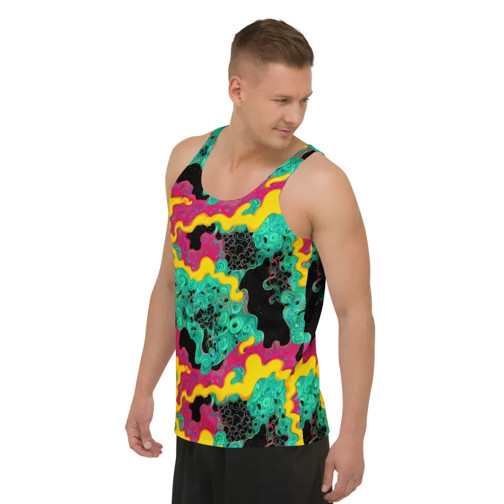 Electric Malachite on Men's Tank Top — Left Front