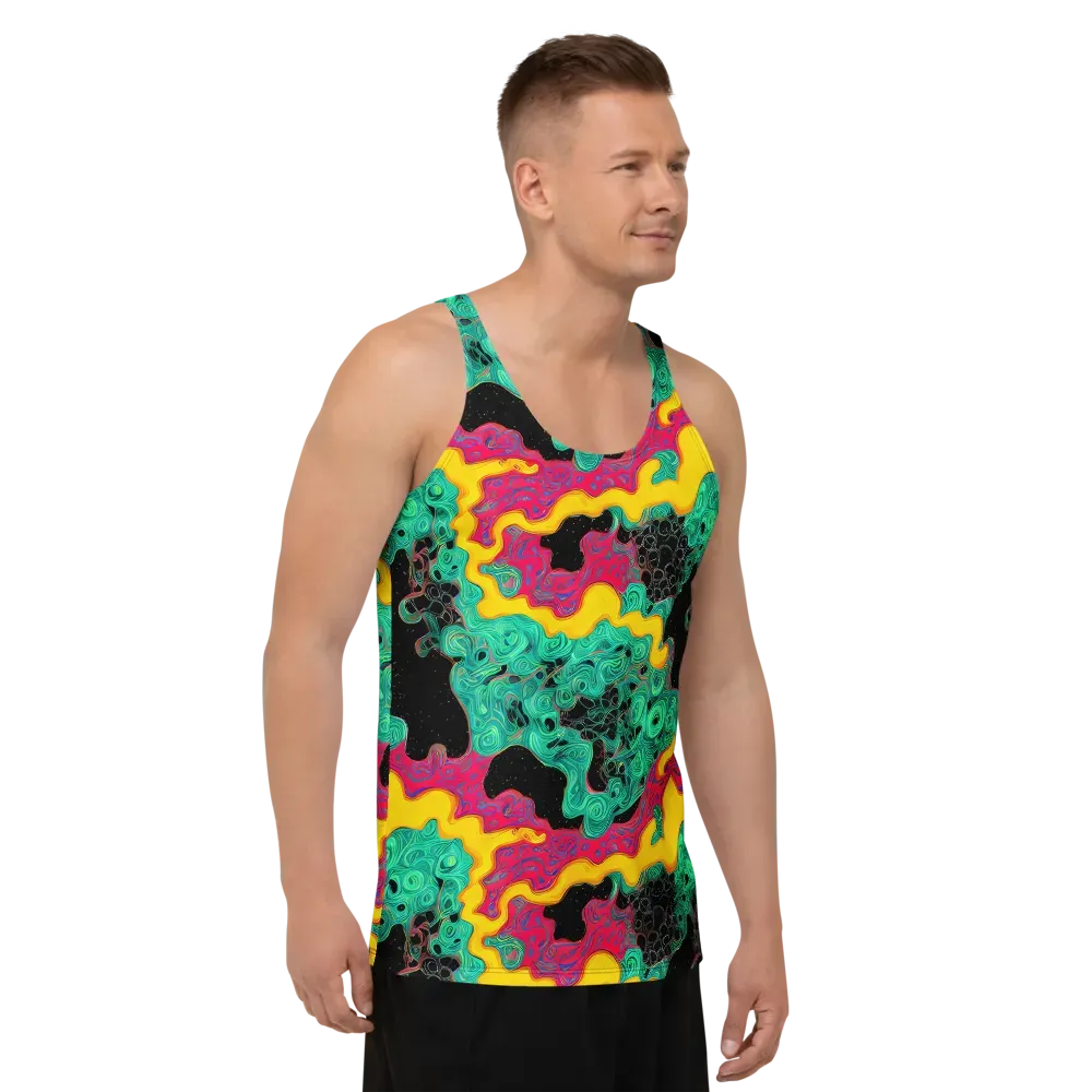 Electric Malachite on Men's Tank Top — Right Front