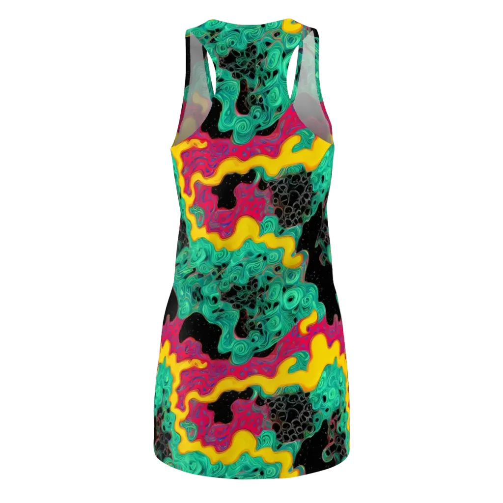 Electric Malachite on Racerback Dress — Back