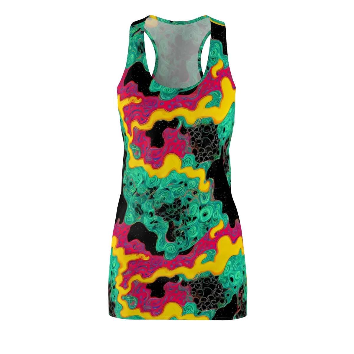 Electric Malachite on Racerback Dress — Front