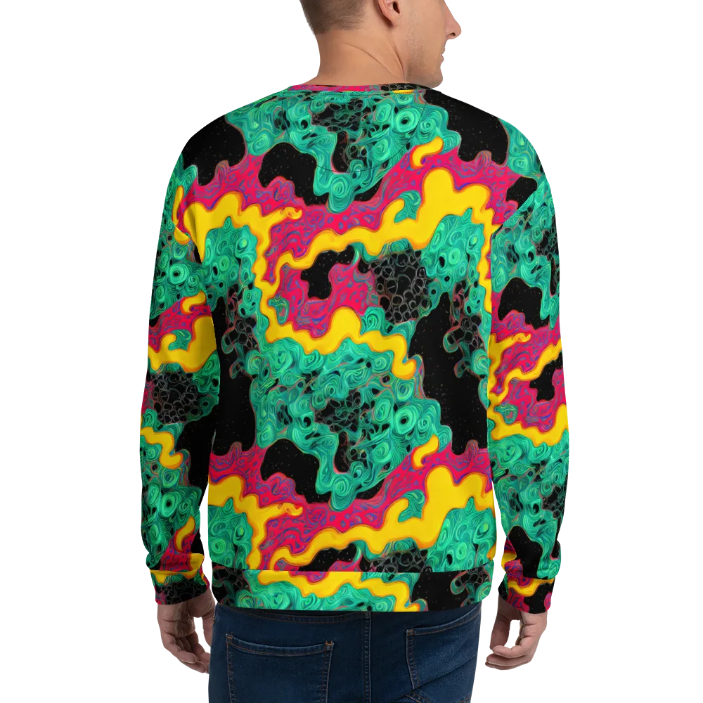 Electric Malachite on Sweatshirt — Back