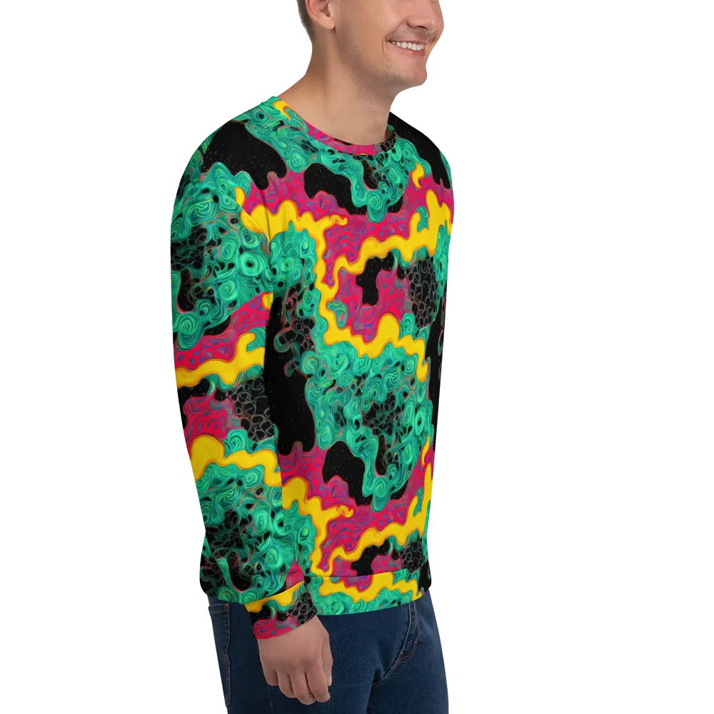 Electric Malachite on Sweatshirt — Right Front