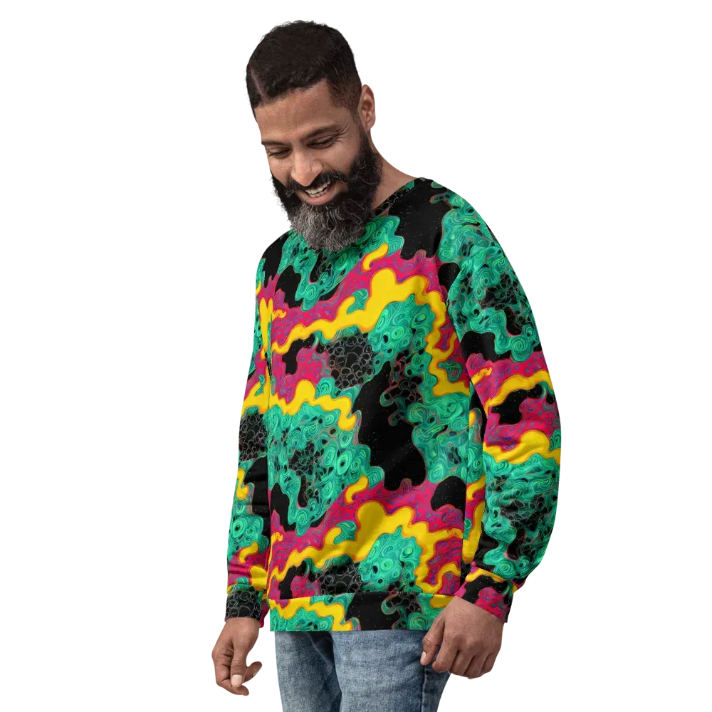 Electric Malachite on Sweatshirt — Left Front