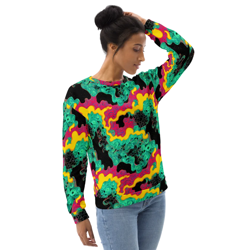 Electric Malachite on Sweatshirt — Right Front