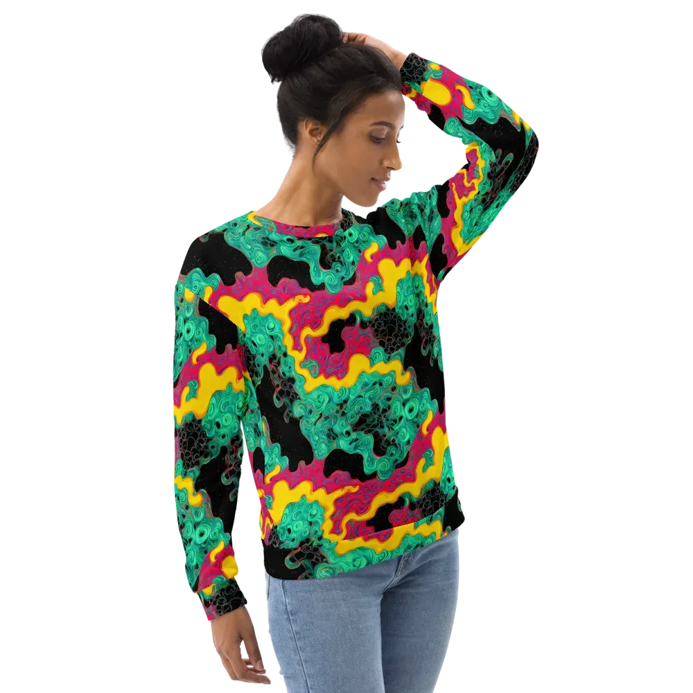 Electric Malachite on Sweatshirt — Right Front