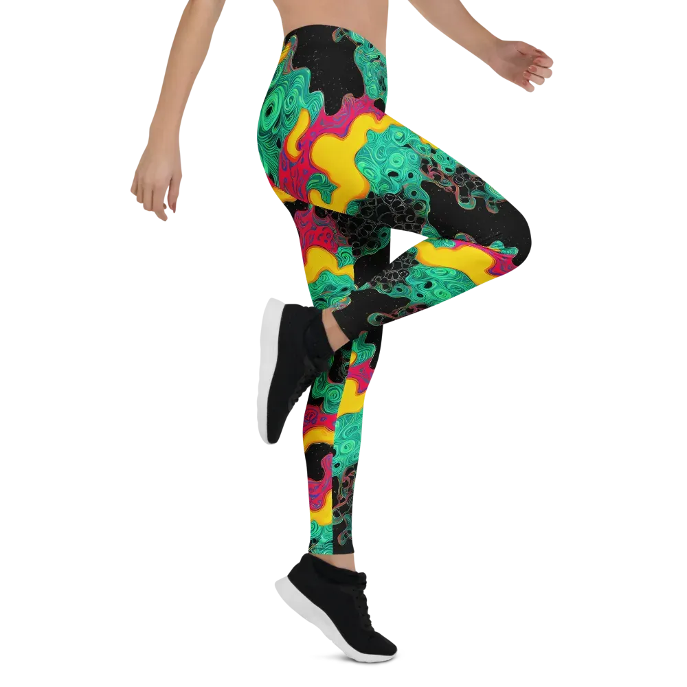 Electric Malachite on Leggings — Right