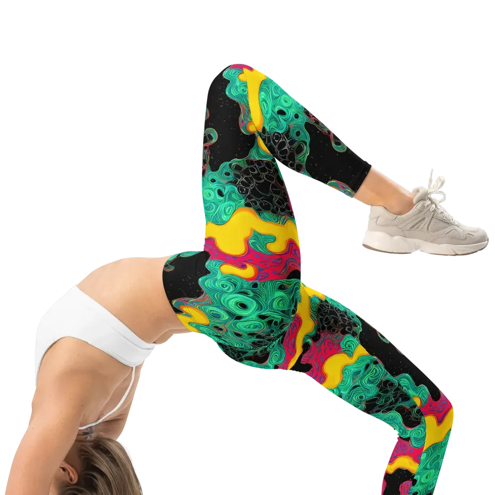 Electric Malachite on Leggings — Right