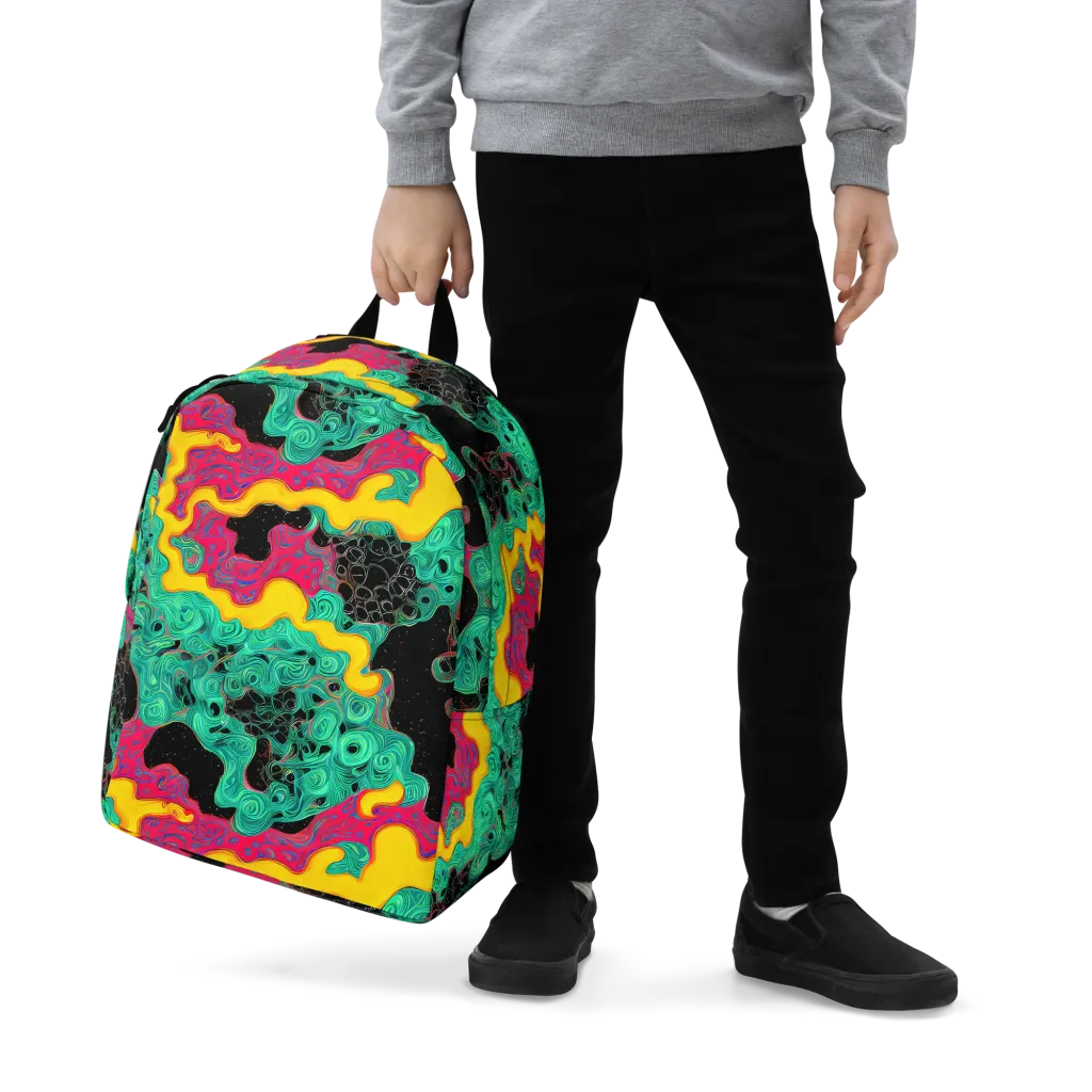 Electric Malachite on Minimalist Backpack — Zoomed-in