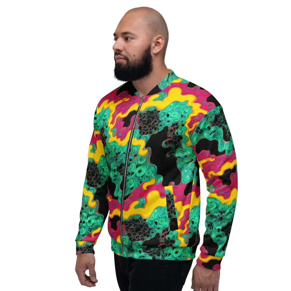Electric Malachite on Bomber Jacket — Left