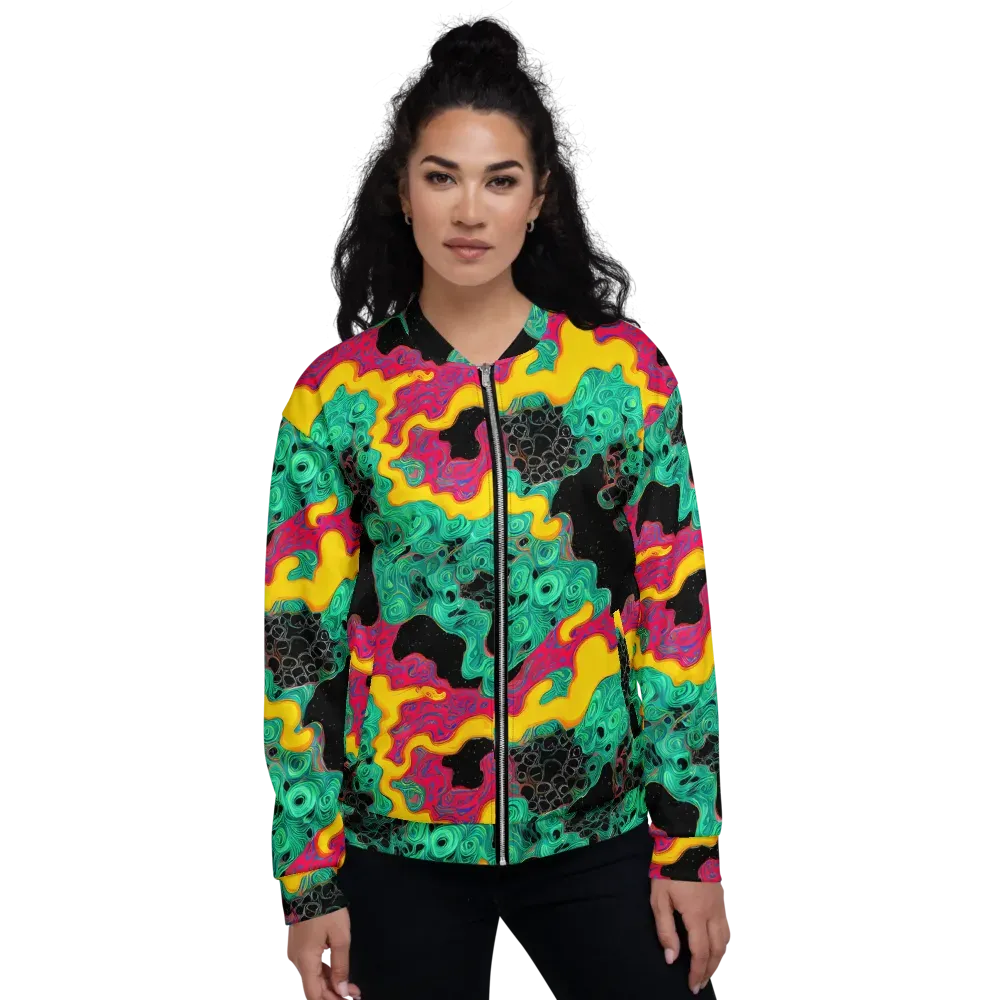 Electric Malachite on Bomber Jacket — Front