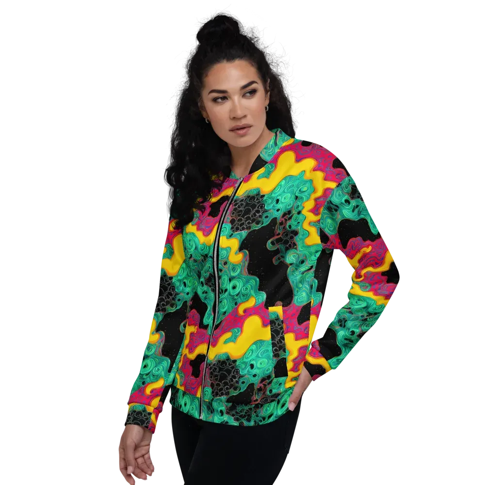 Electric Malachite on Bomber Jacket — Left