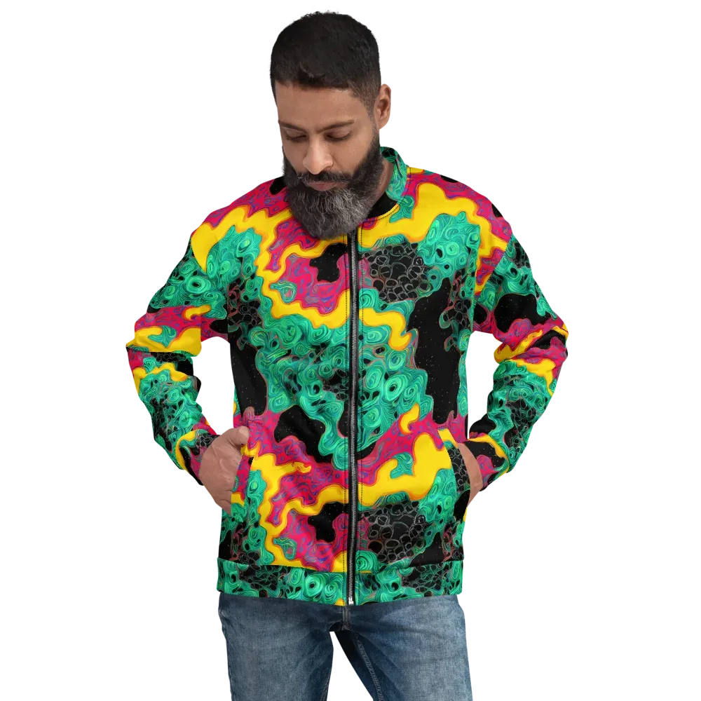 Electric Malachite on Bomber Jacket — Front