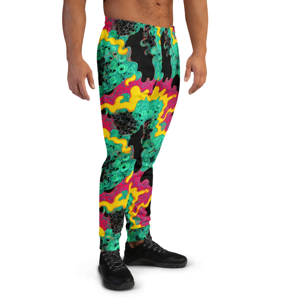Electric Malachite on Men's Joggers — Right