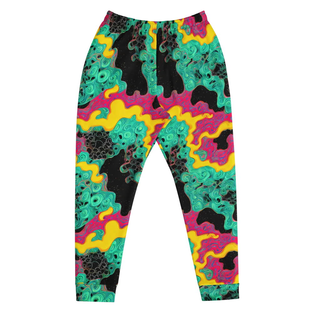 Electric Malachite on Men's Joggers — Front