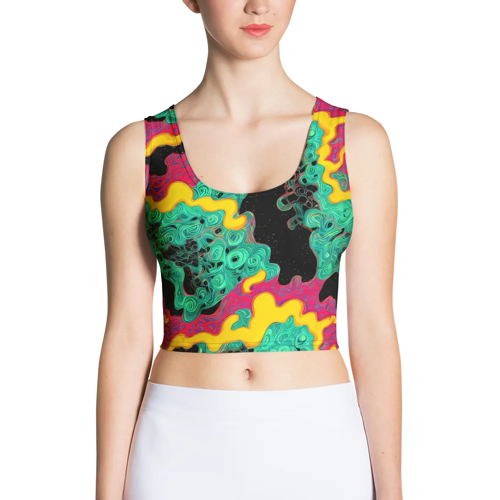 Electric Malachite on Crop Top — Front