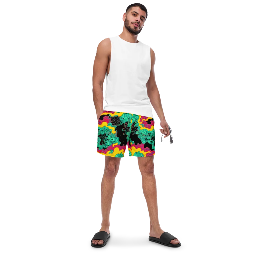 Electric Malachite on Swim Trunks — Front