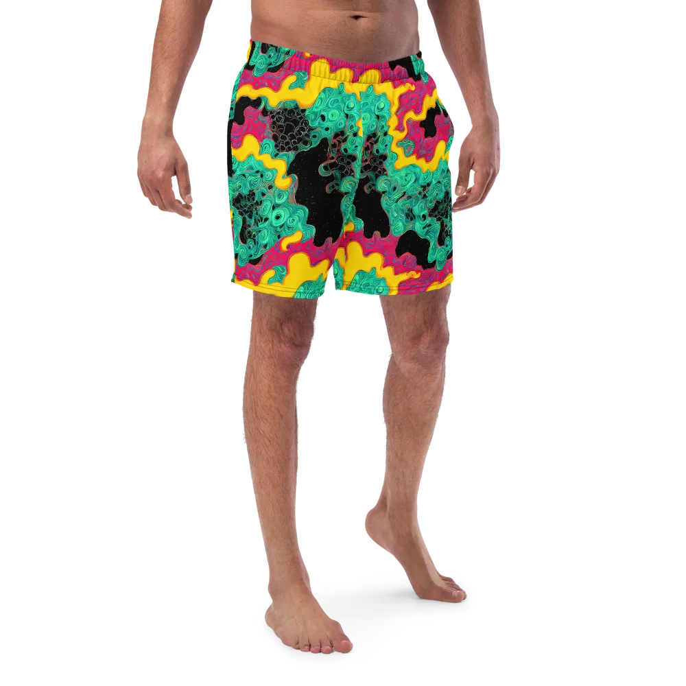 Electric Malachite on Swim Trunks — Front
